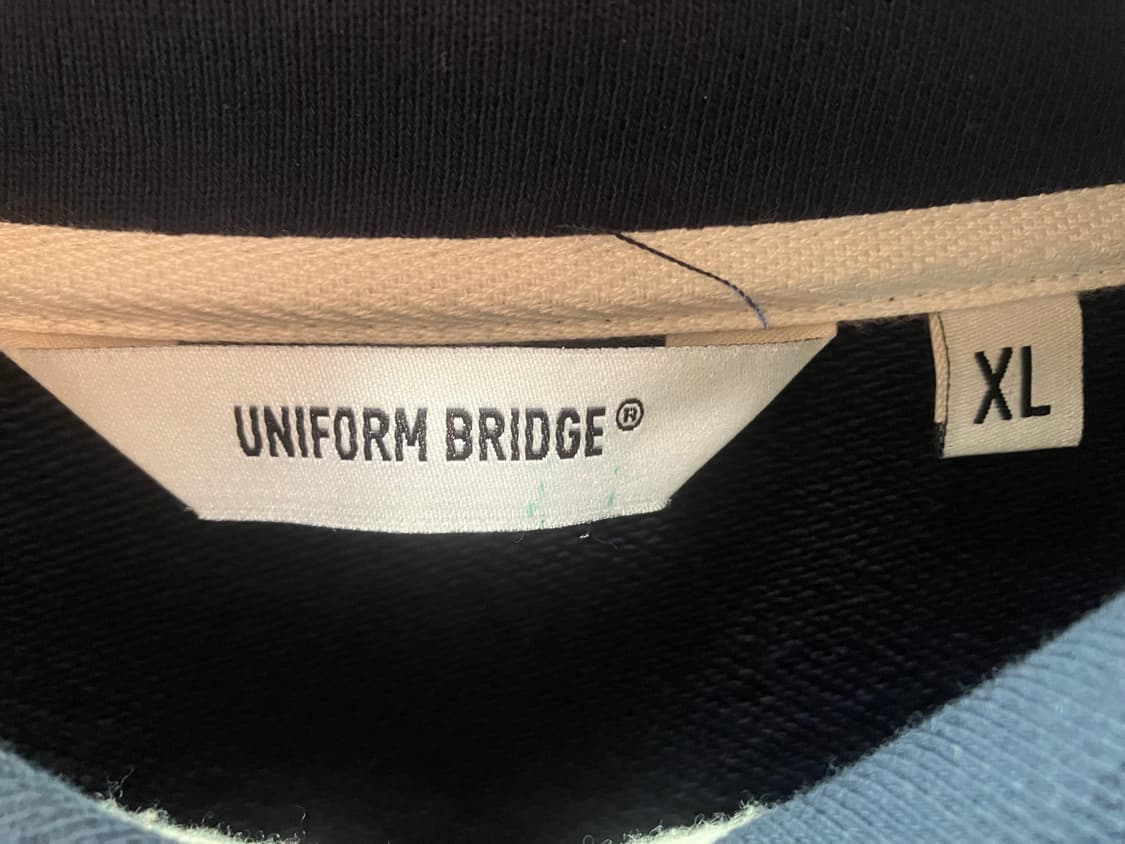 유니폼브릿지 - 하프 집업 스웻셔츠 (네이비) 상품이미지3