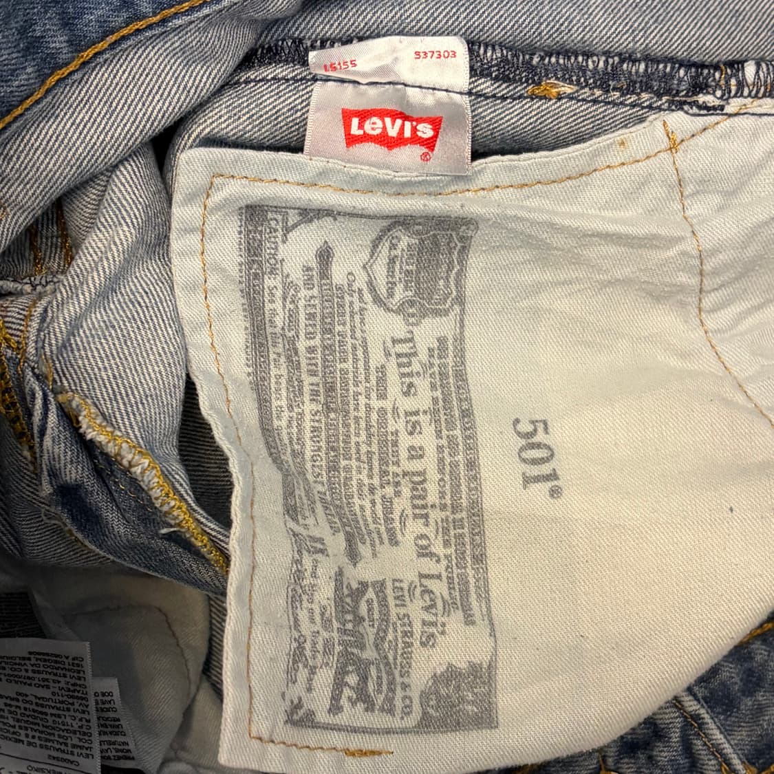 미국 빈티지 리바이스 501 청바지 상품이미지6