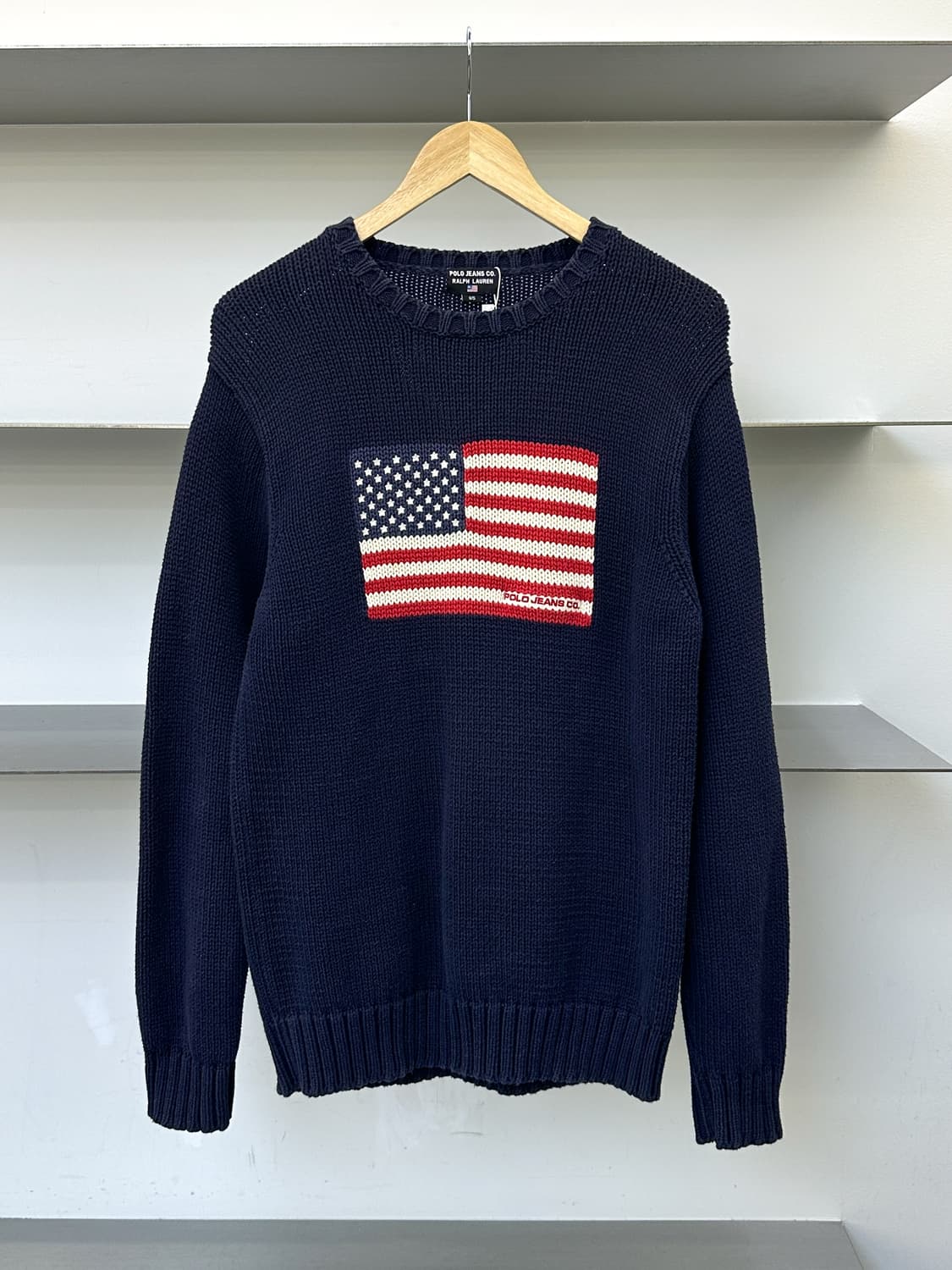 폴로진스컴퍼니 스타앤스트라이프 코튼 스웨터 상품이미지1