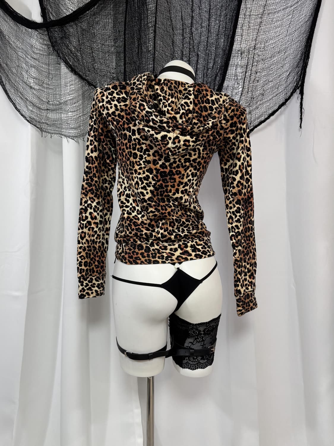 leopard hood zip up 상품이미지3