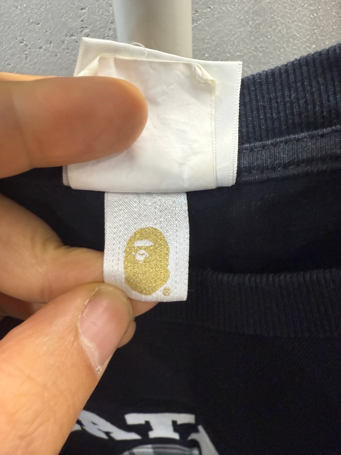 베이프 컬리지 반팔 티셔츠 블랙 2XL 상품이미지5