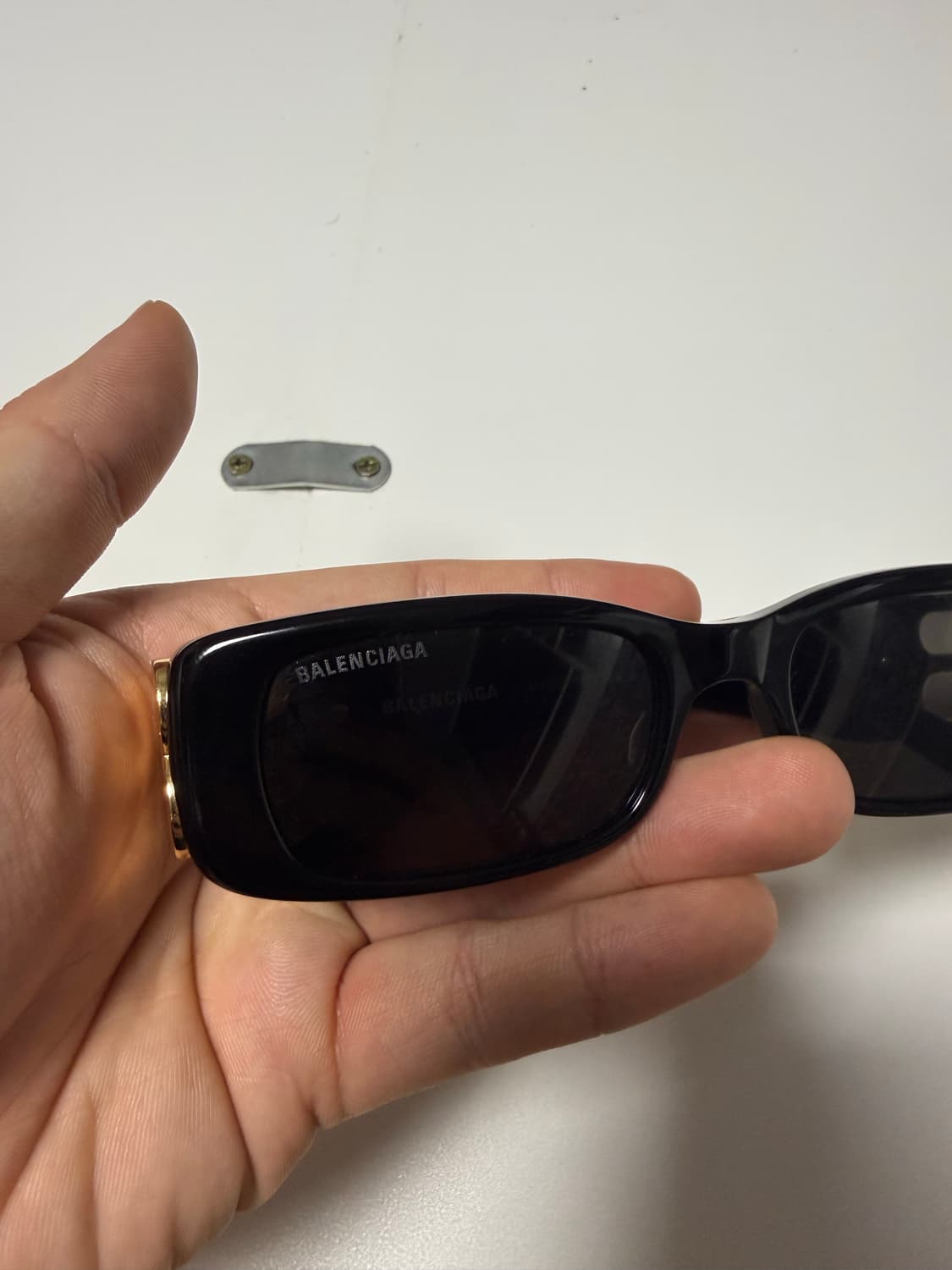 발렌시아가 다이내스티 렉탱글 선글라스 블랙 상품이미지2