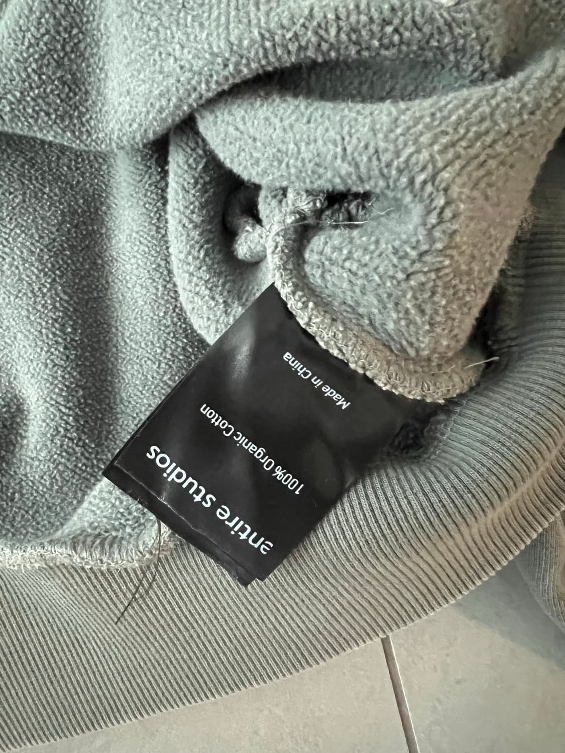 엔타이어스튜디오 크롭 후드 집업 그레이 xxs 상품이미지4