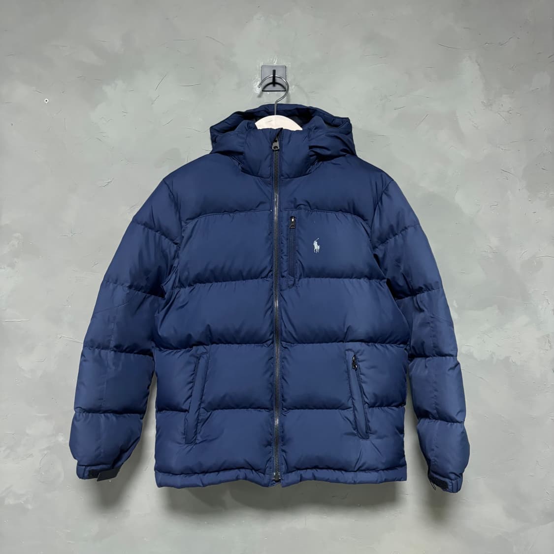 폴로 랄프로렌  푸퍼 덕다운 패딩 네이비  상품이미지1