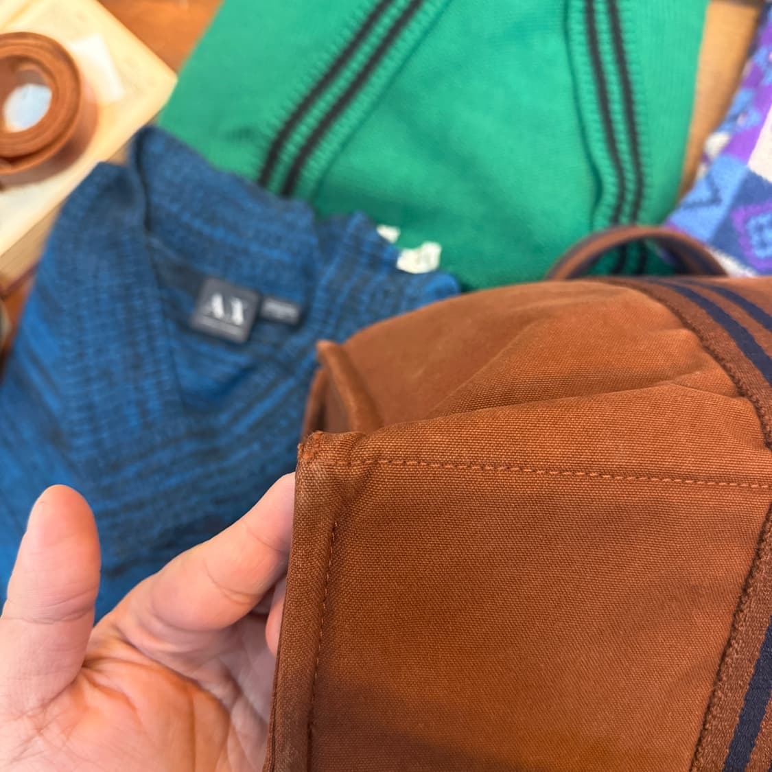 에르메스 후루토 MM 캔버스 브라운 토트백 상품이미지3