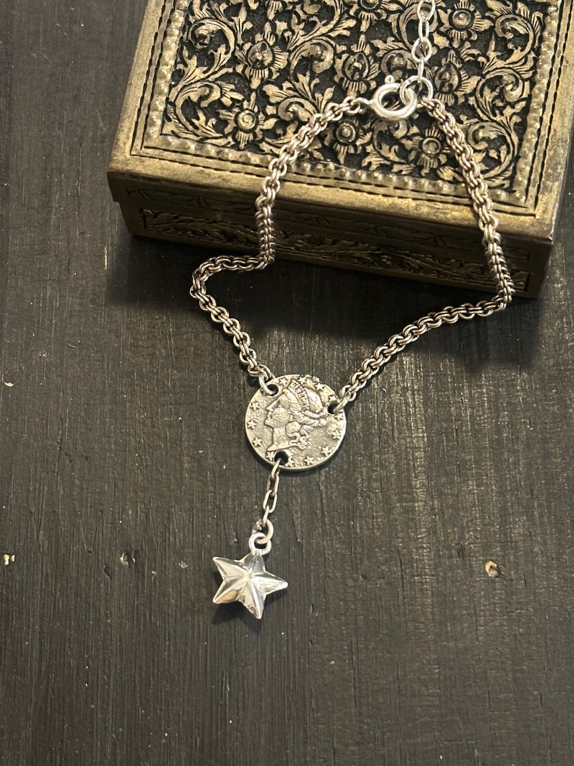 Musta Coin Starbound 925Silver Bracelet  상품이미지5