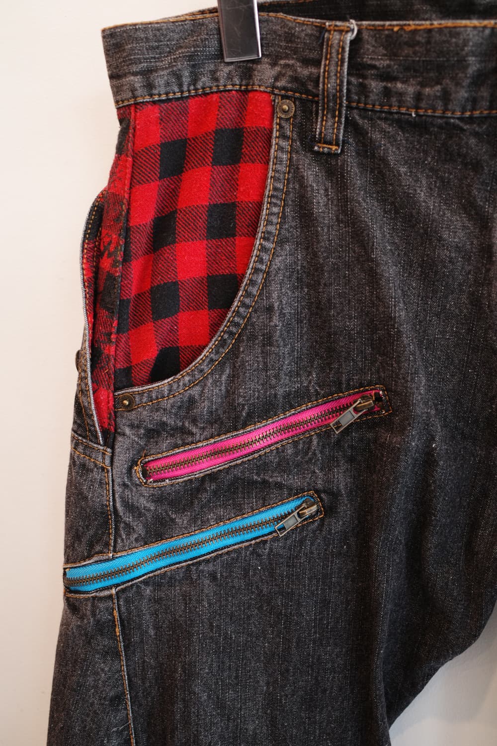 Japan brand 흑청 데님팬츠 (33인치) 상품이미지3