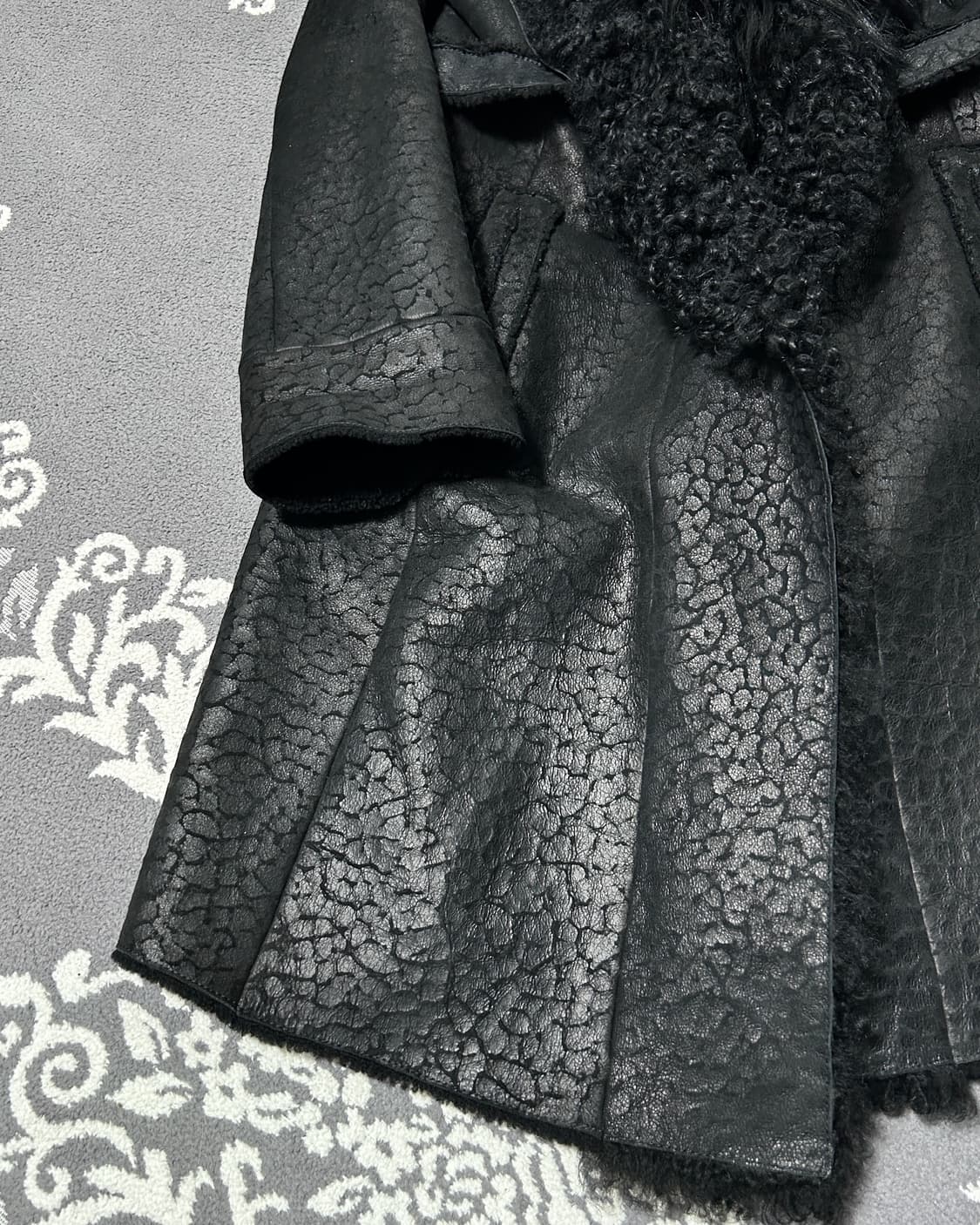 카발리 레오파드 더블 시어링 코트 상품이미지7