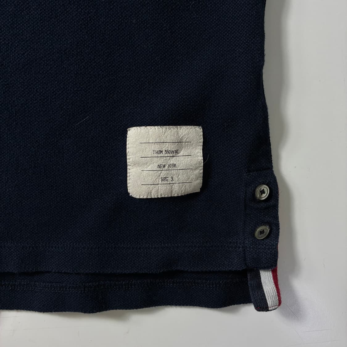 Thom browne  톰브라운 클래식 PK 사선 폴로 반팔 티셔츠 상품이미지3