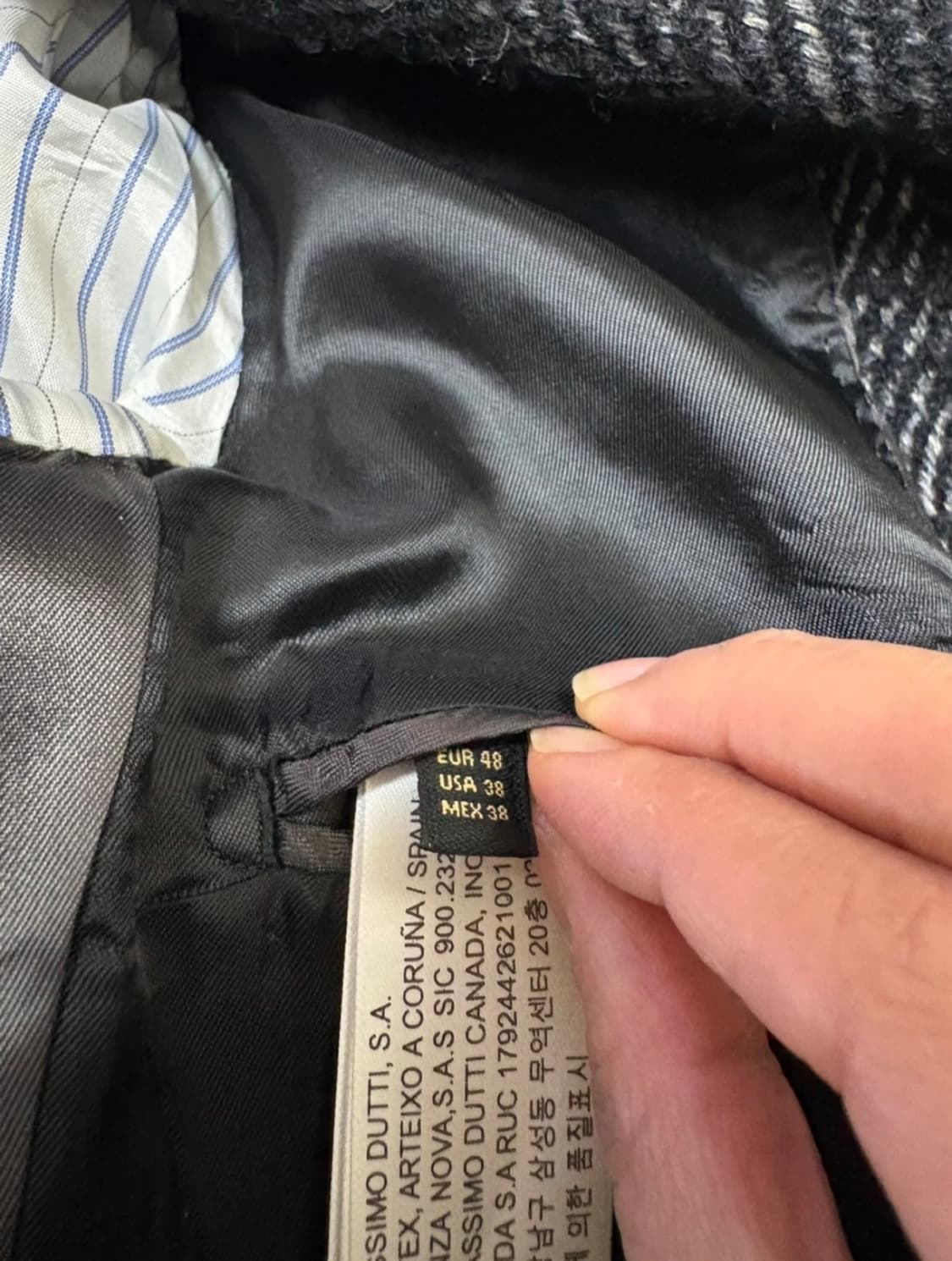 마시모두띠남성헤링본코트 상품이미지8