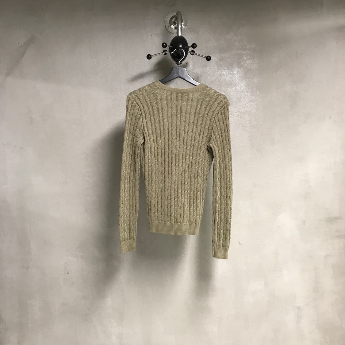 폴로 랄프로렌 케이블 니트 가디건 카키 M(W) 상품이미지6