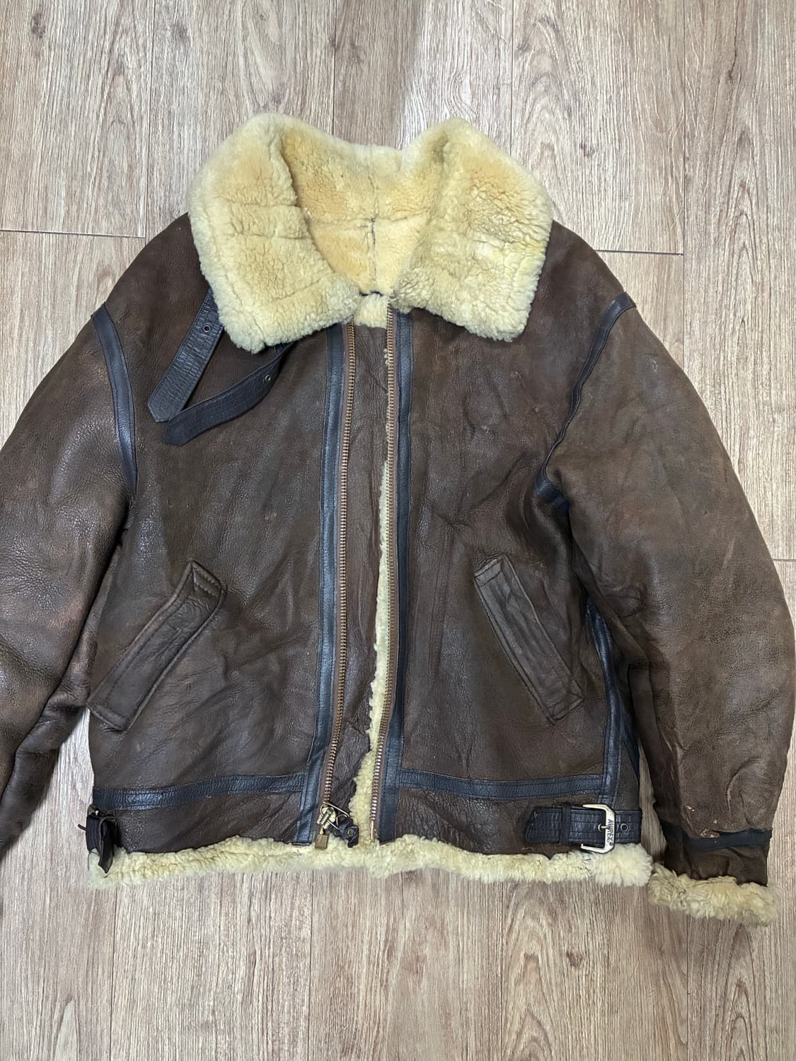 AVIREX B-3 무스탕 38 리얼 양가죽 양털 상품이미지3