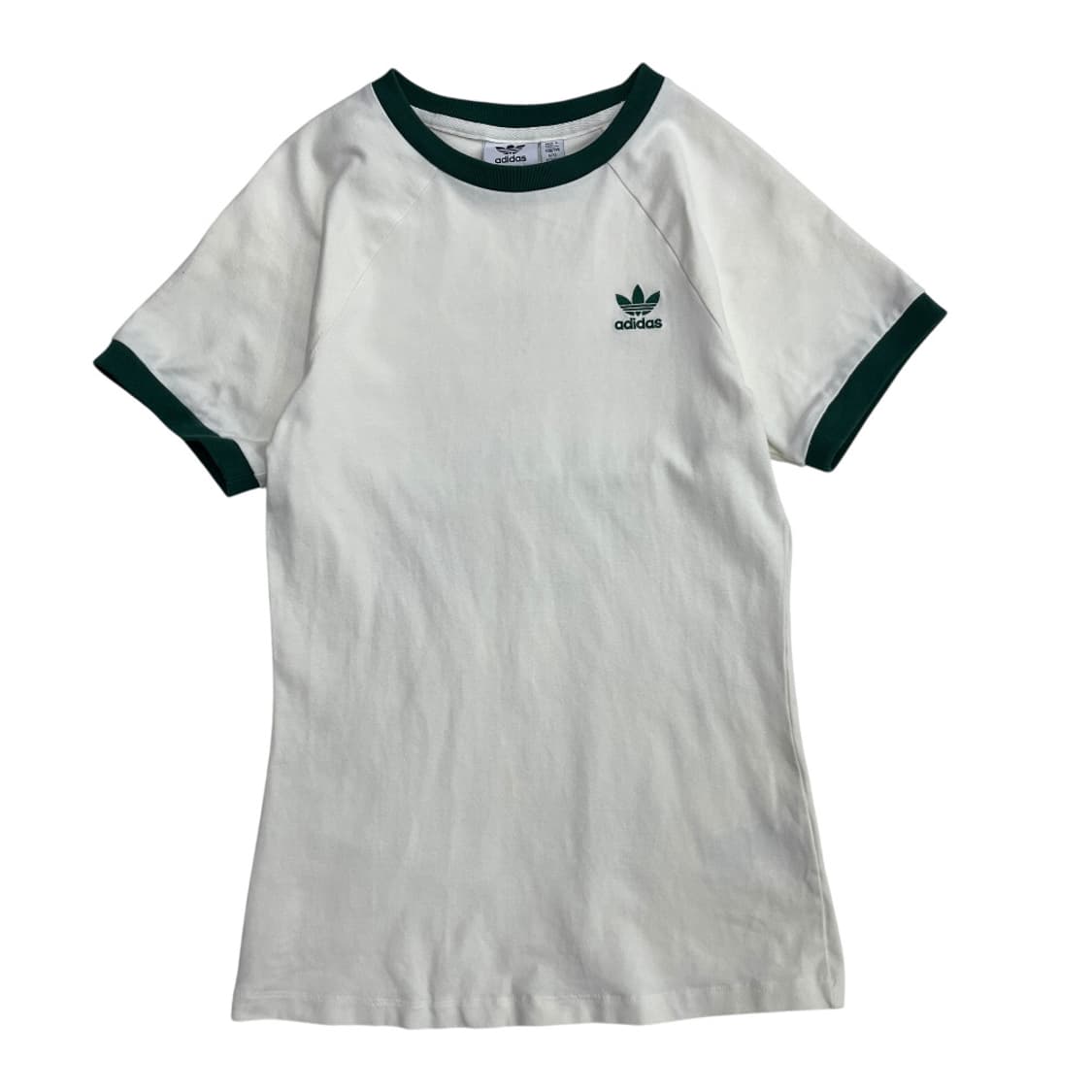 아디다스 딥그린 로고 화이트 반팔 XS 상품이미지3