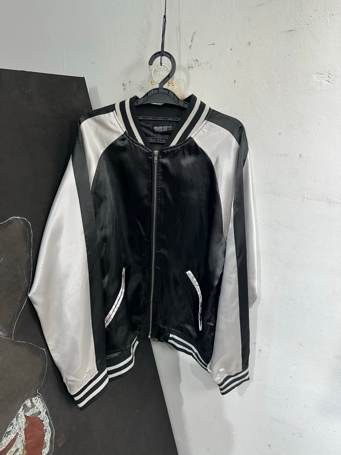 Jpn 일본빈티지 오리엔탈 모 블랙 스카잔 자켓 상품이미지7