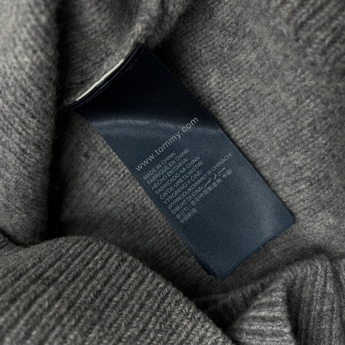 타미힐피거 그레이 니트 집업 L 상품이미지5