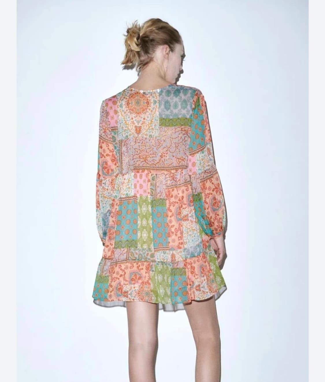 자라 패치워크 원피스 상품이미지5