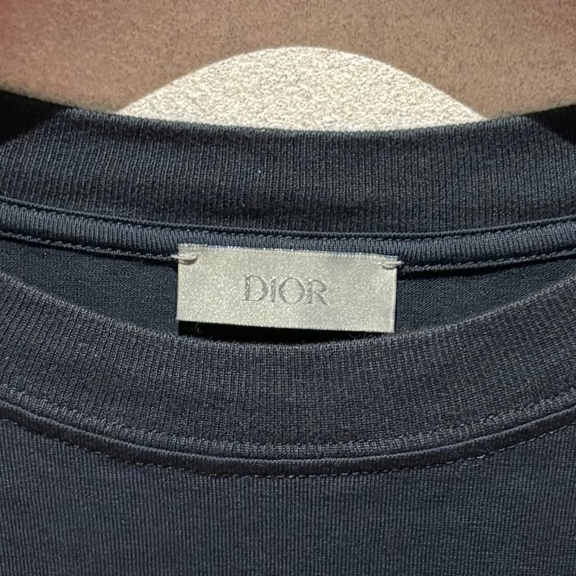 A+ / L (103) 디올 다이아몬드 반팔티 네이비 상품이미지3