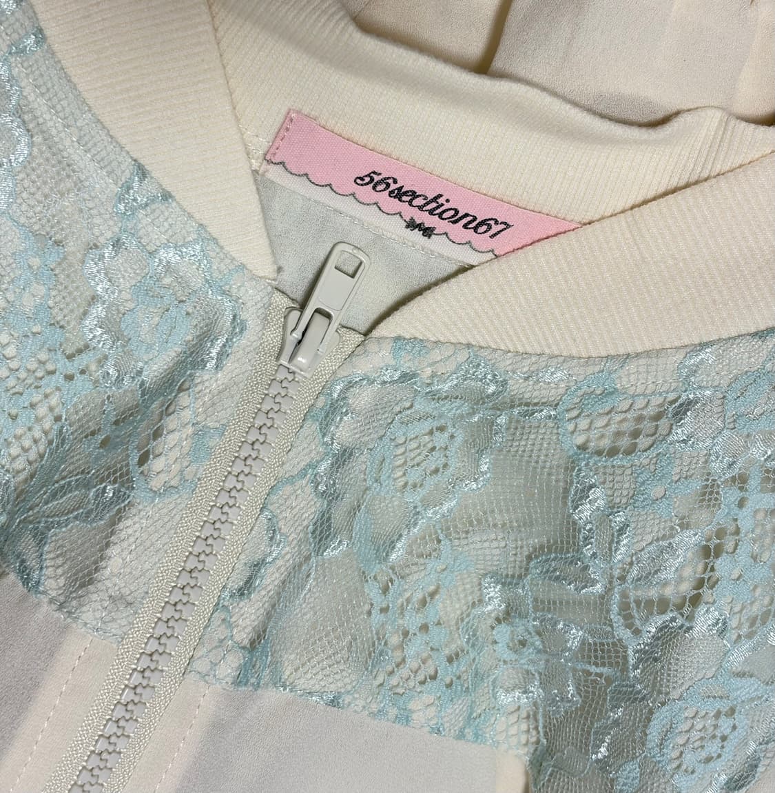 Japanese vintage 레이스 봄버 자켓 일본 빈티지 페어리 무드 상품이미지2