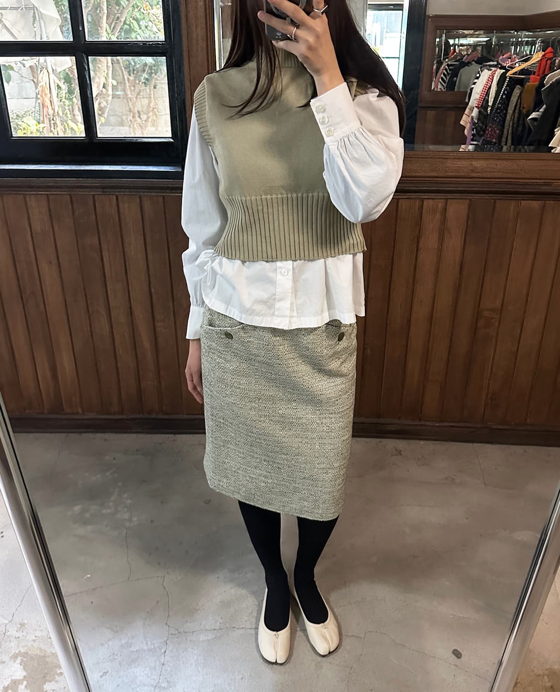 MAX MARA tweed pencil skirt 상품이미지3