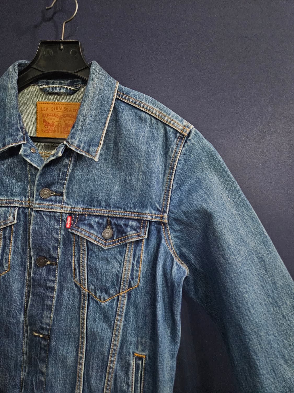 리바이스 블루 남성 95 데님자켓  상품이미지4