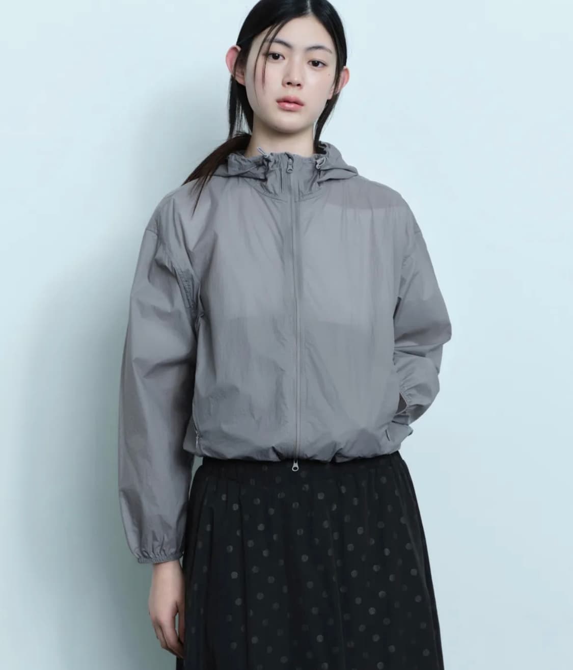 무탠다드 우먼즈 시어 윈드브레이커 라이트그레이 M 상품이미지1