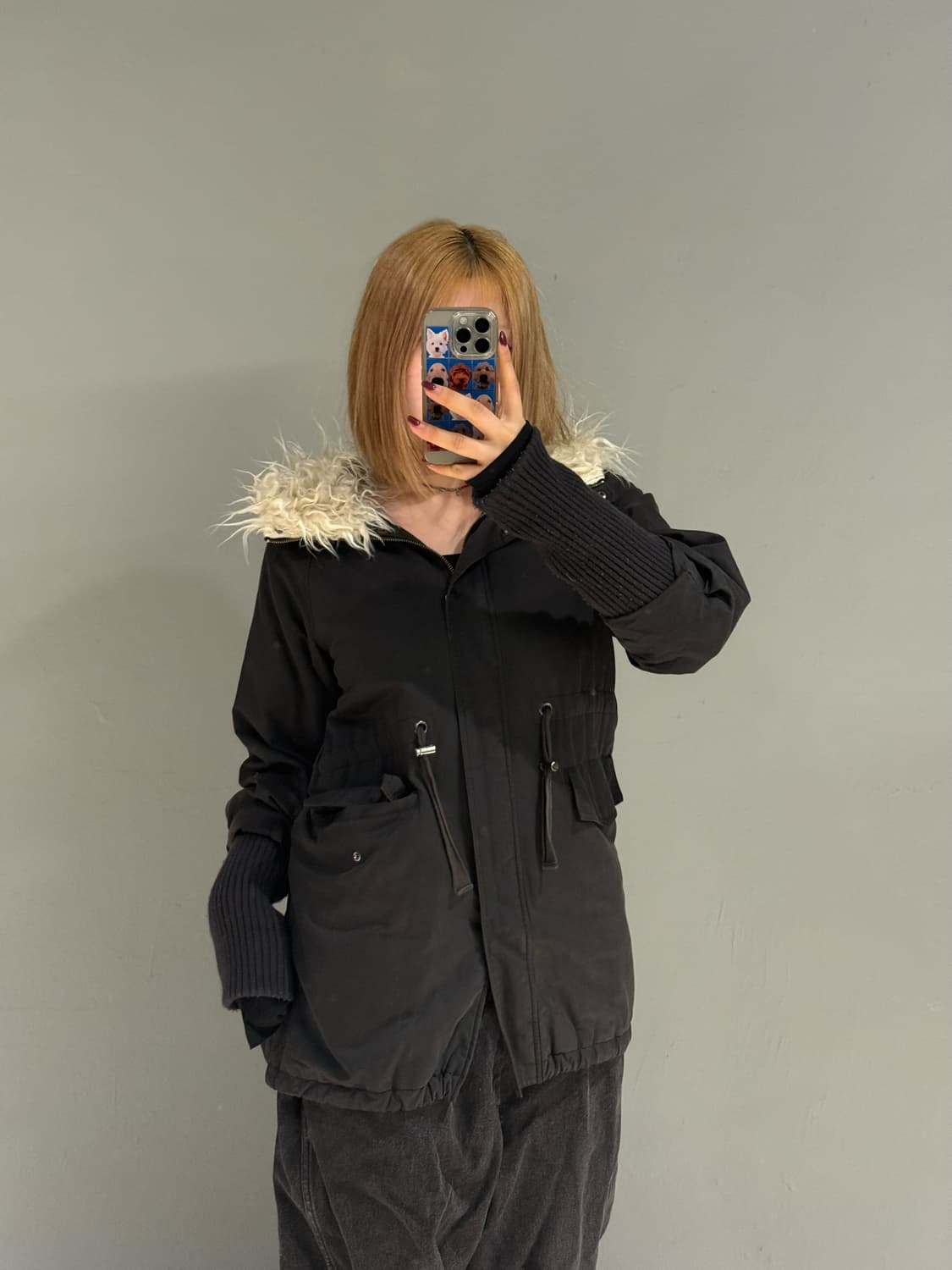 fur trimming detail field jacket 상품이미지3