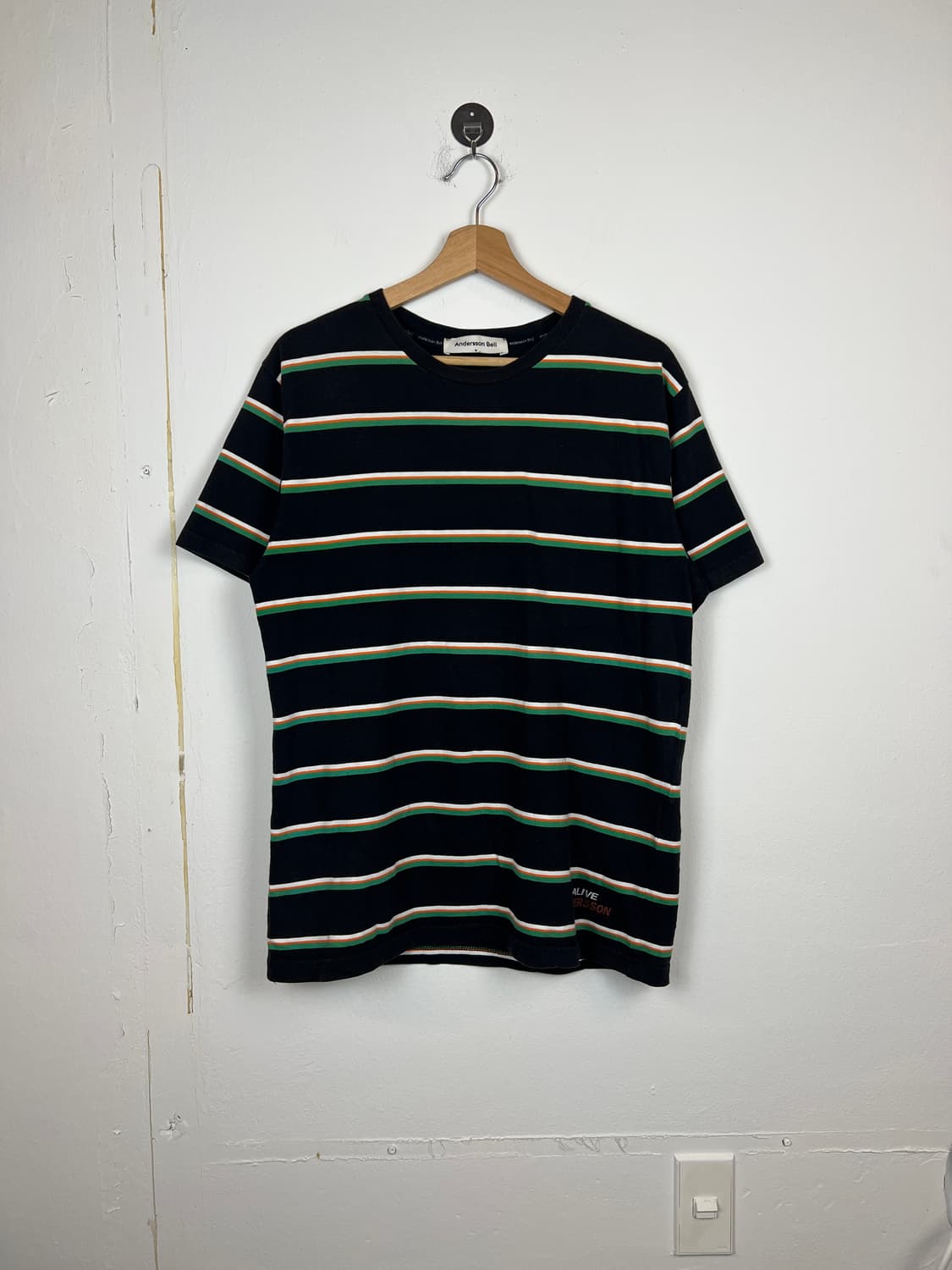 앤더슨벨 스트라이프 반팔 티셔츠 M 상품이미지1