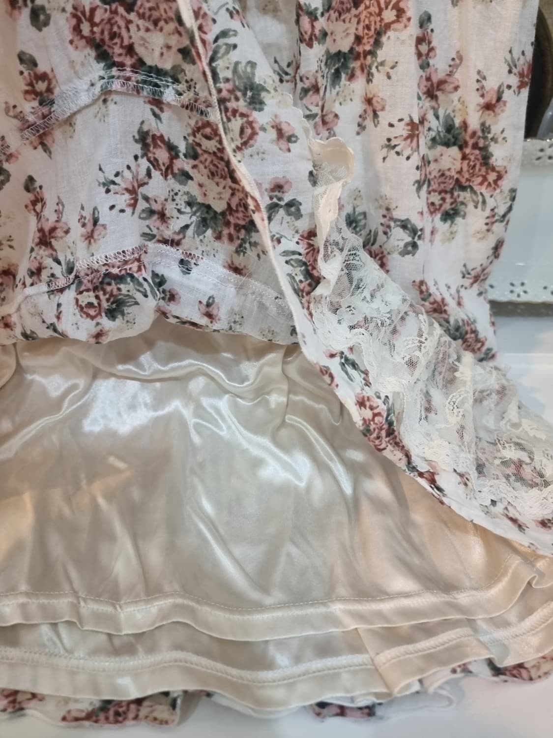 axes femme(악시즈팜므) 빈티지로즈 레이스 프릴 원피스 상품이미지6