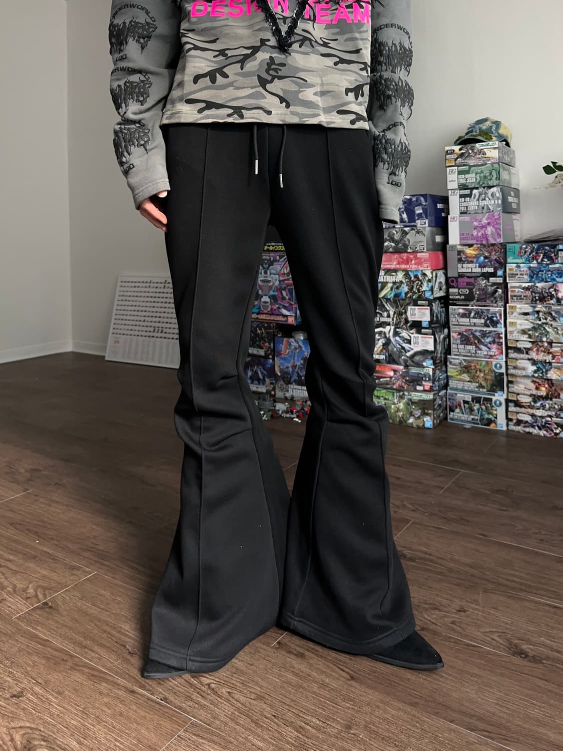 Meimeixuan 머메이드 부츠컷 스웻 팬츠 상품이미지4