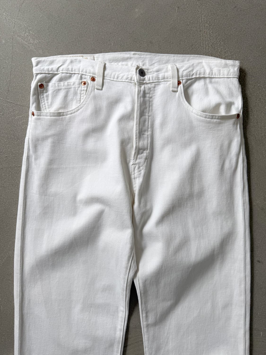 Levi's 501 White Denim Pants 상품이미지2