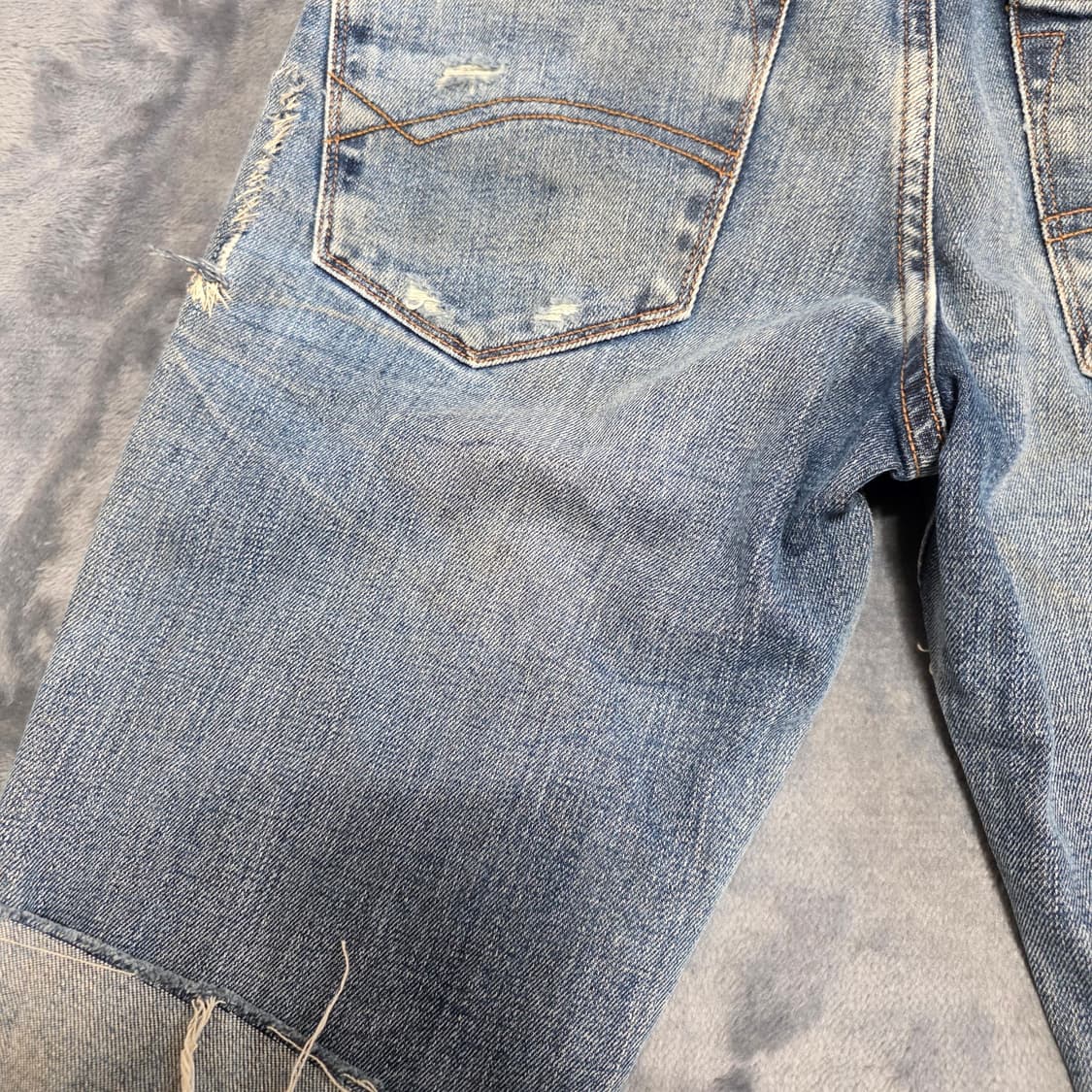 (29)여성 타미힐피거 빈티지 데미지 워싱 데님 반바지 상품이미지6