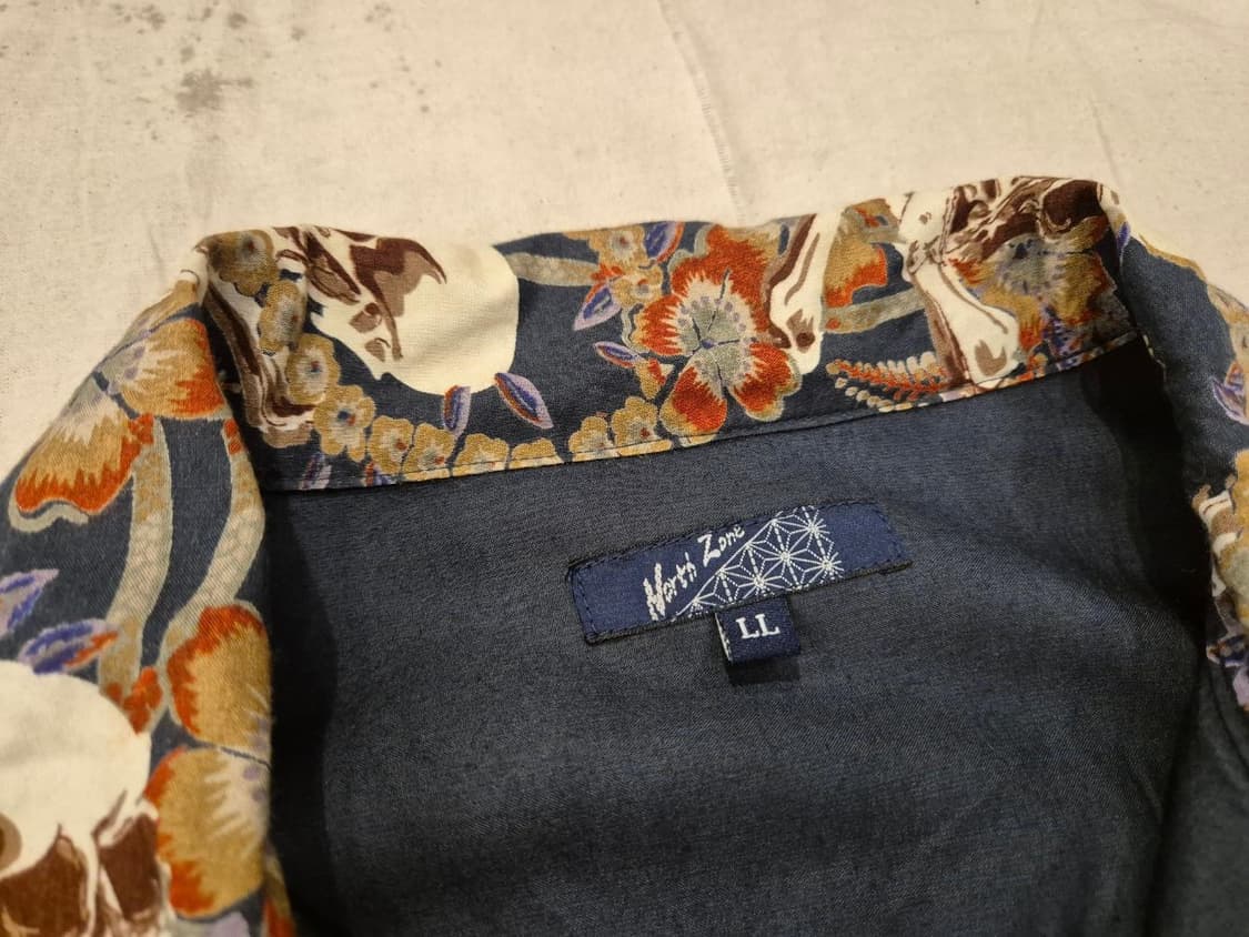 north zone 스컬 하와이안 셔츠 상품이미지6