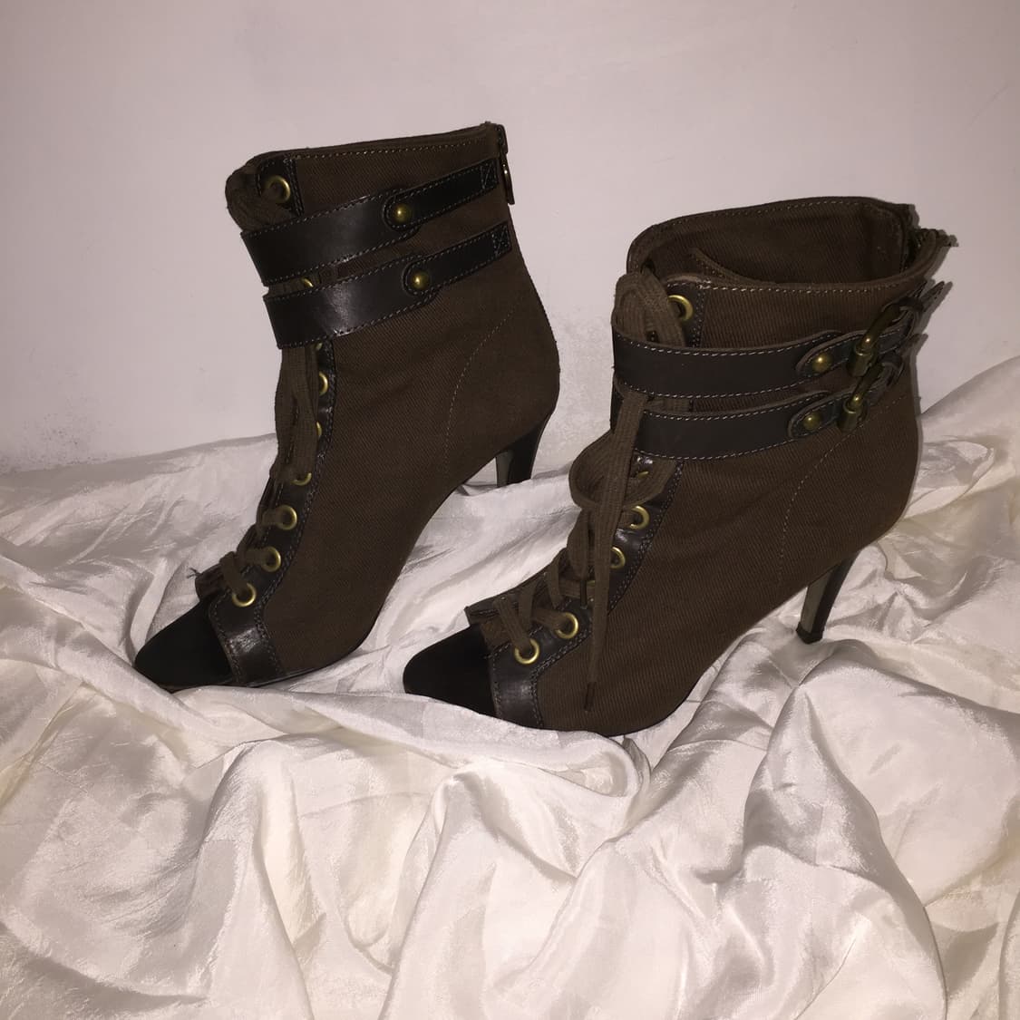 Ash 아쉬 오픈토 레이스업 버클 부츠 상품이미지1