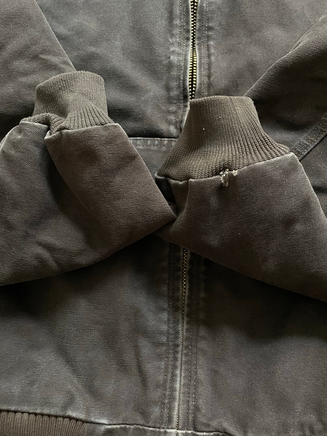 칼하트 j130 DKB 다크 브라운 액티브 자켓 샌드스톤 상품이미지9