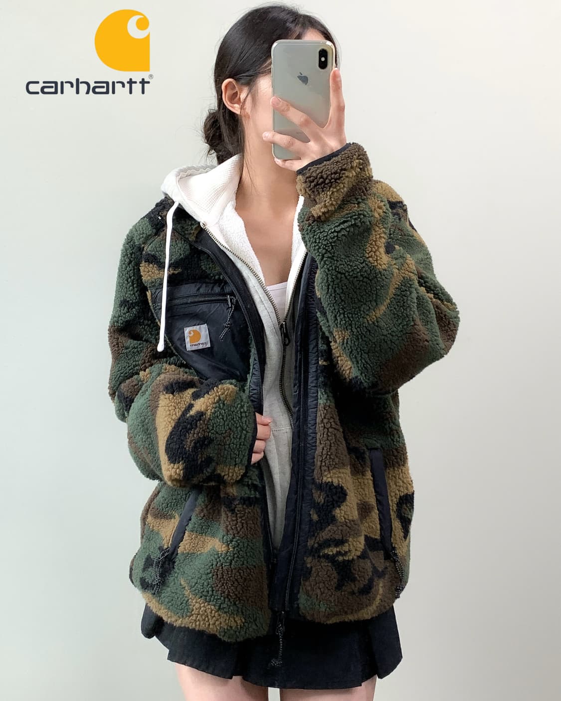 칼하트 카모 후리스 상품이미지2