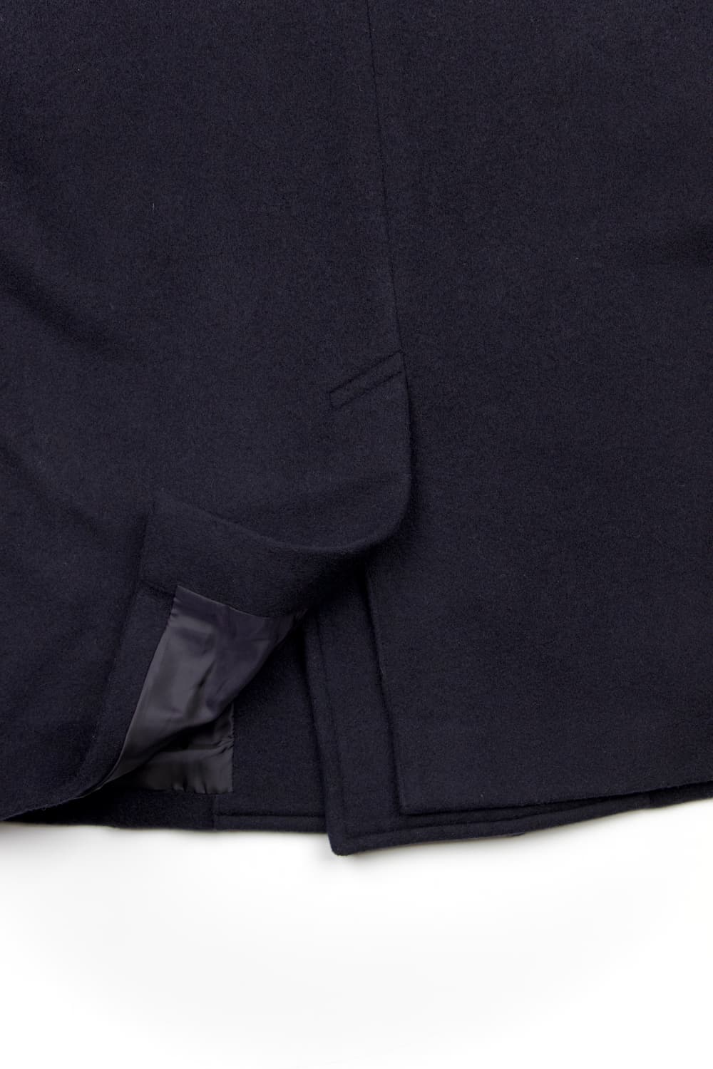  Blurhms 울 멜튼 피코트 다크 네이비 상품이미지6