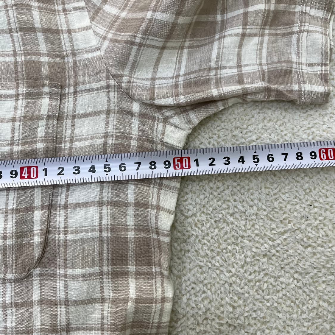 39 헨리코튼 린넨 체크 반팔 셔츠 0409M 상품이미지8