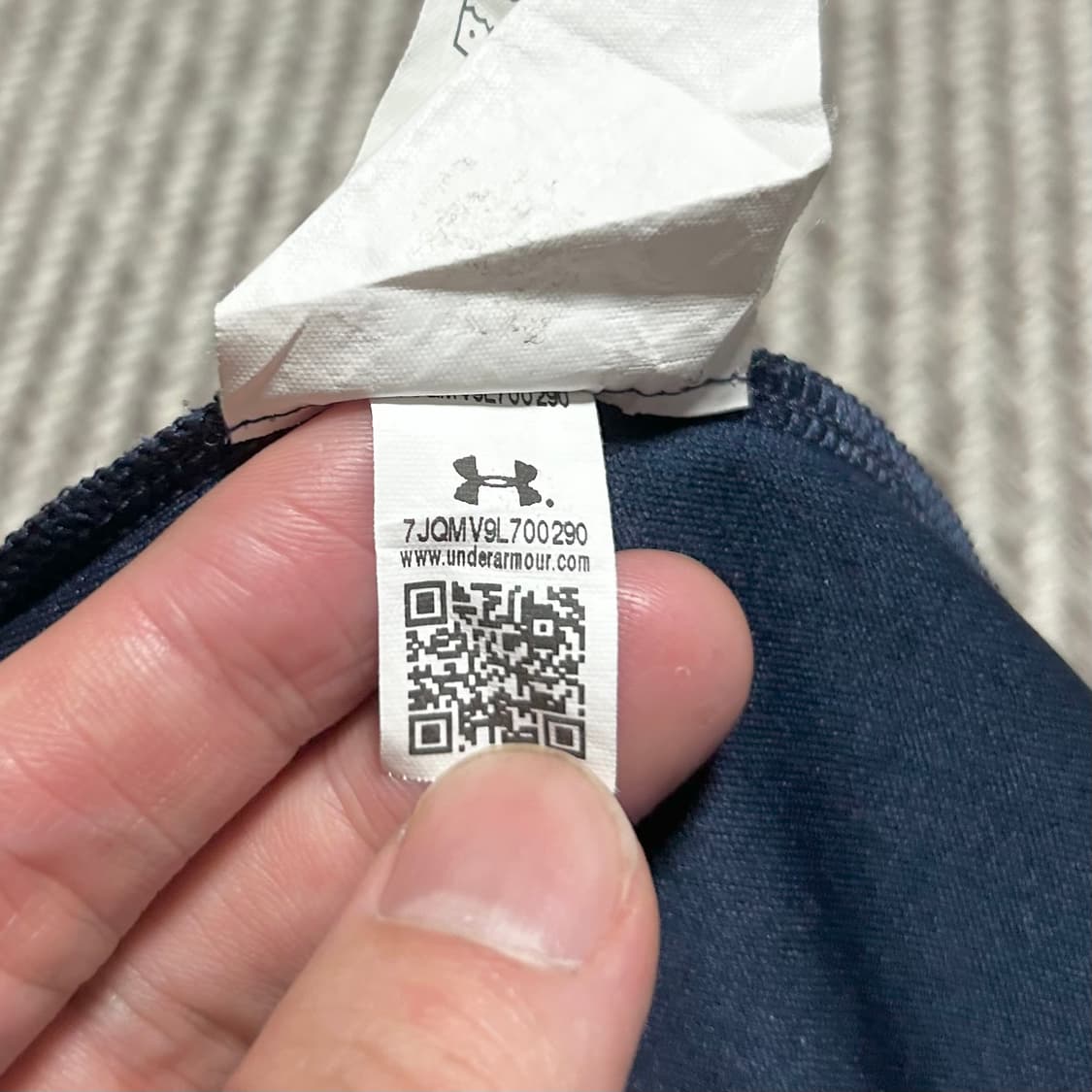 [XXL] Underarmour 언더아머 루즈핏 네이비 반집업 기능성 티 상품이미지6