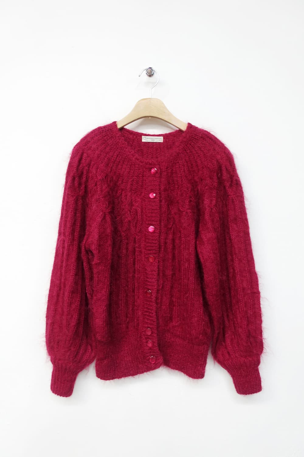  90's GEORGES MEMMI PARIS 모헤어 니트 가디건 상품이미지5