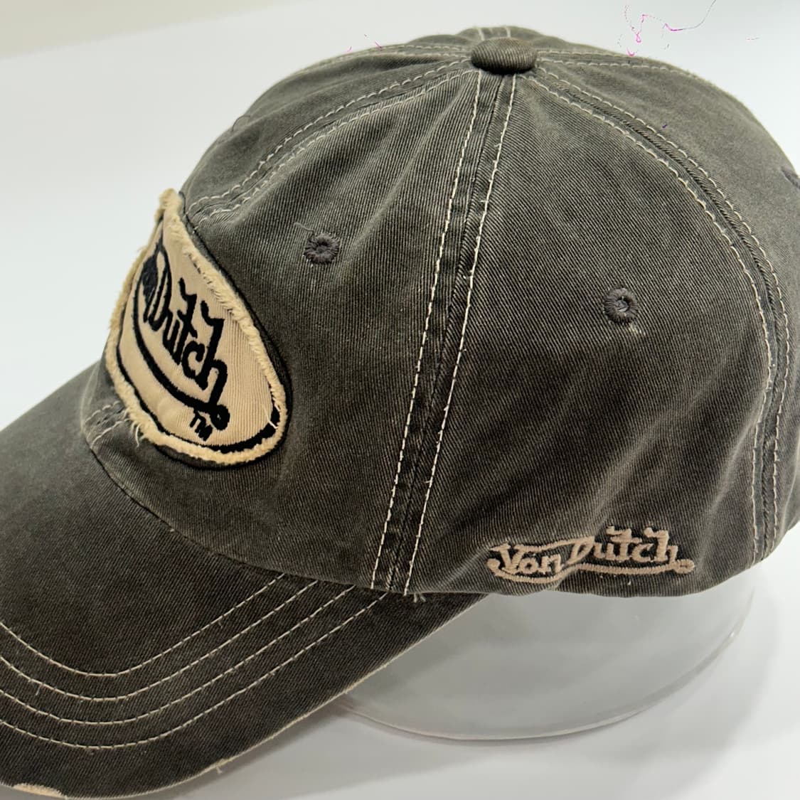 Vondutch 본더치 패치로고 그레이워싱 볼캡 상품이미지5