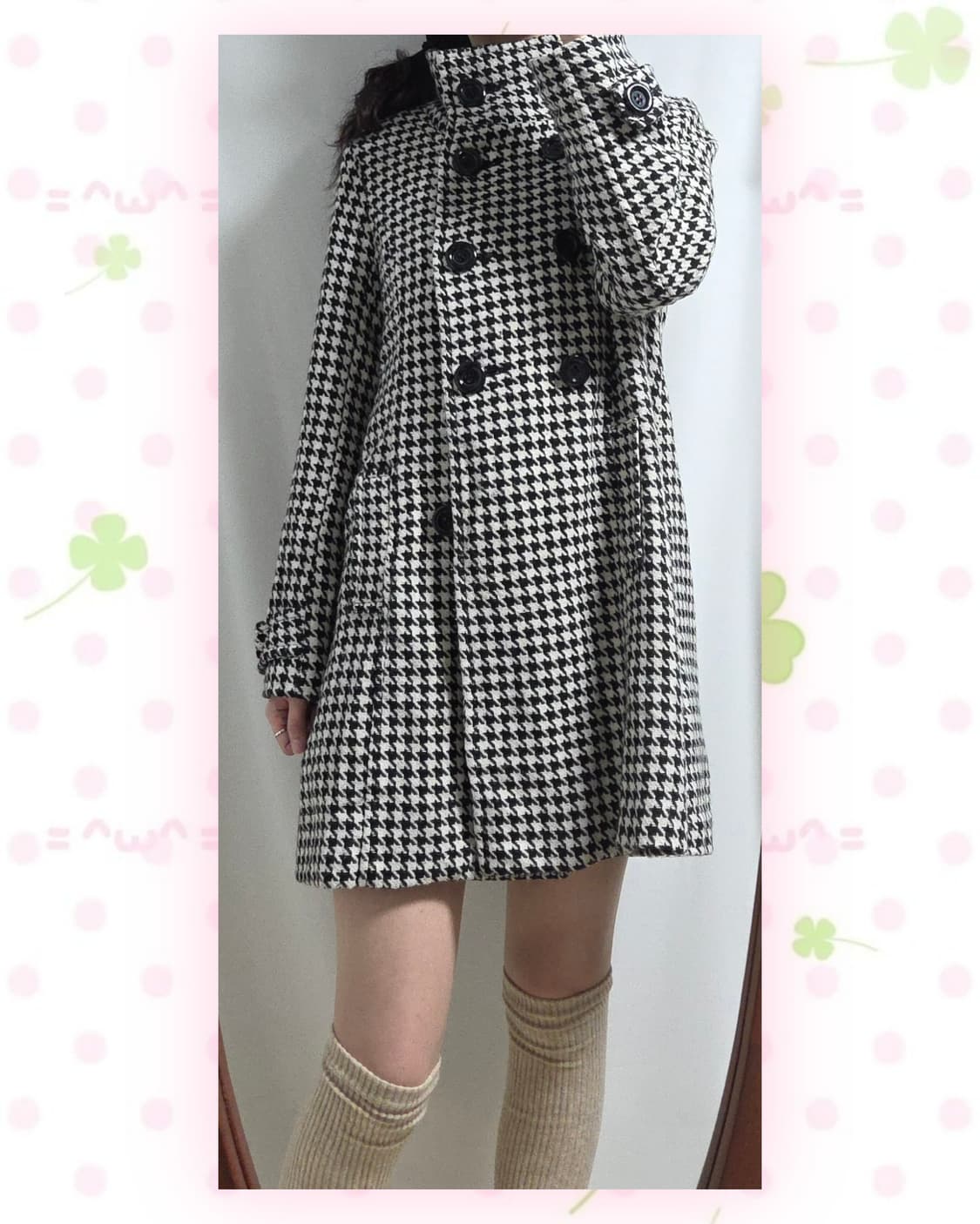 GLACIER 글라시어 하운드투스체크 코트 상품이미지4