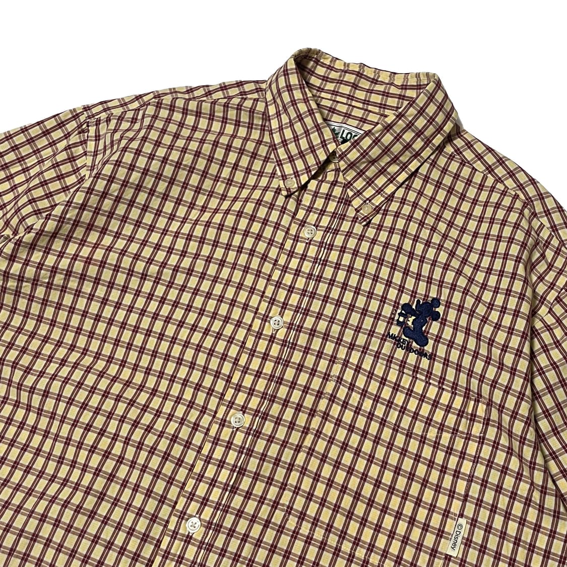 Logos 디즈니 미키마우스 체크 셔츠 상품이미지3