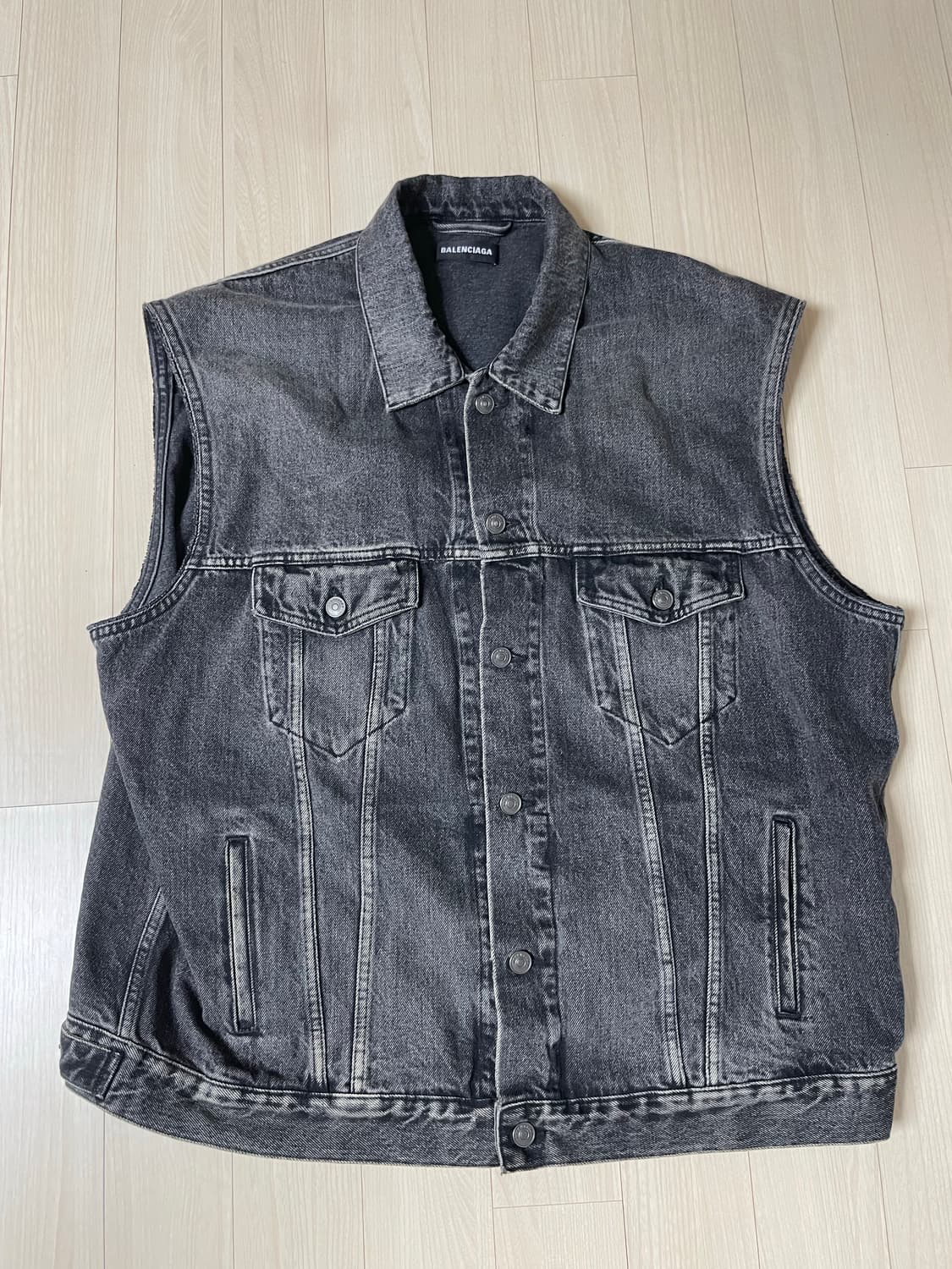 발렌시아가 블랙 트윈세트 데님 자켓 48 상품이미지6