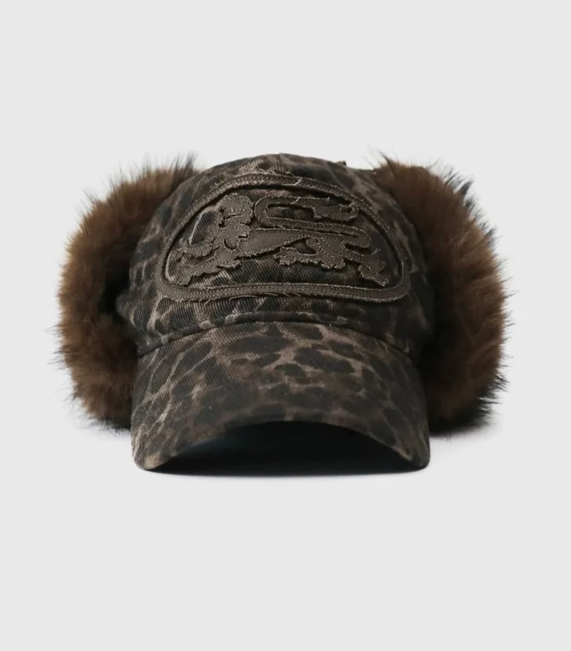 배드블러드 모자 미스틱 트래퍼 햇 - 브라운레오파드 상품이미지1