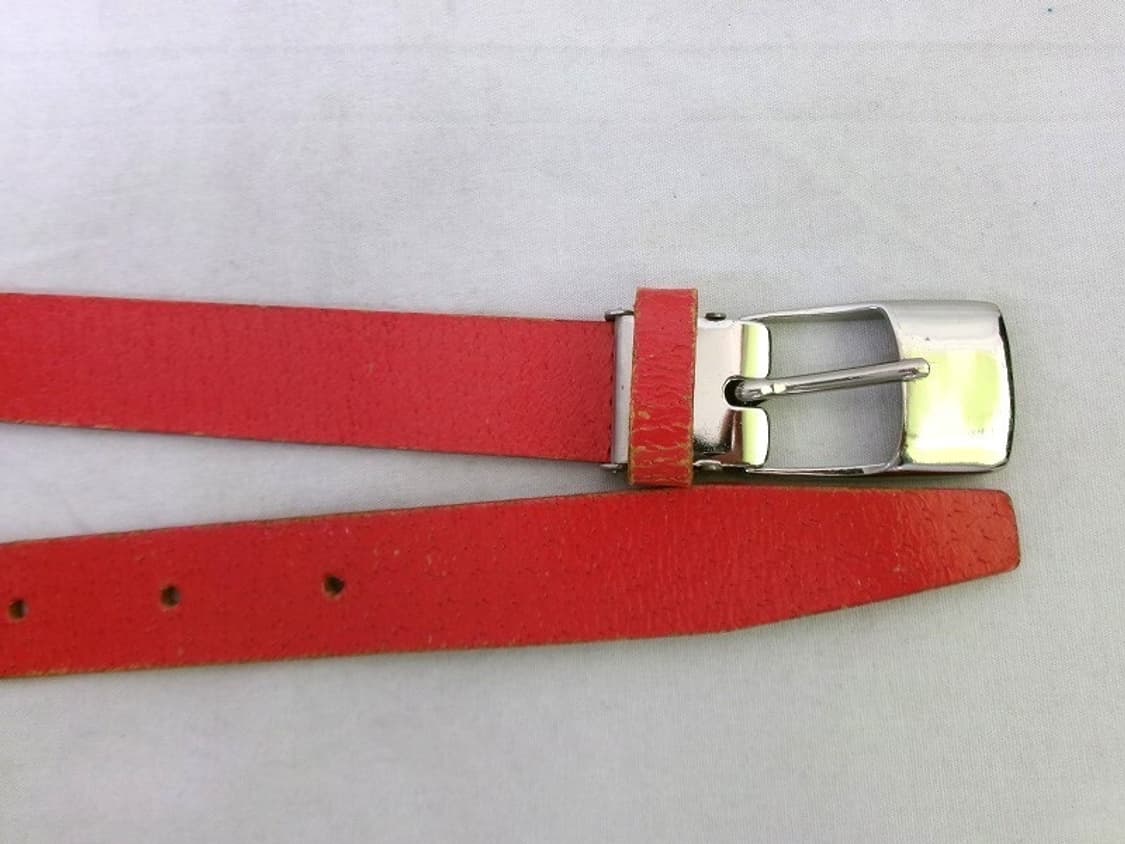 꼼데가르송 레드 레더 벨트 상품이미지2