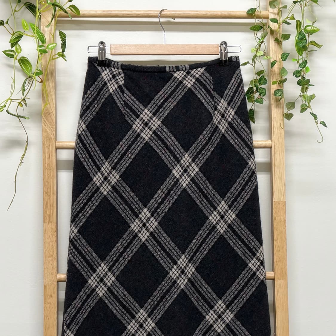 JPN/ 울스커트 모리룩울스커트 겨울롱스커트 빈티지롱스커트 체크롱스커트 상품이미지2