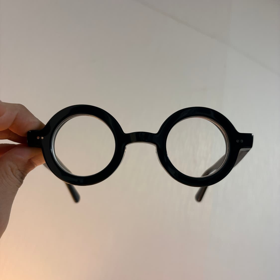 이펙터 릭 안경 블랙 원형 뿔테 상품이미지1