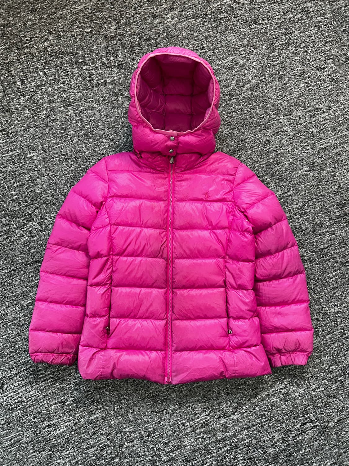 폴로 랄프로렌 딥핑크 후드 경량패딩 L 상품이미지1