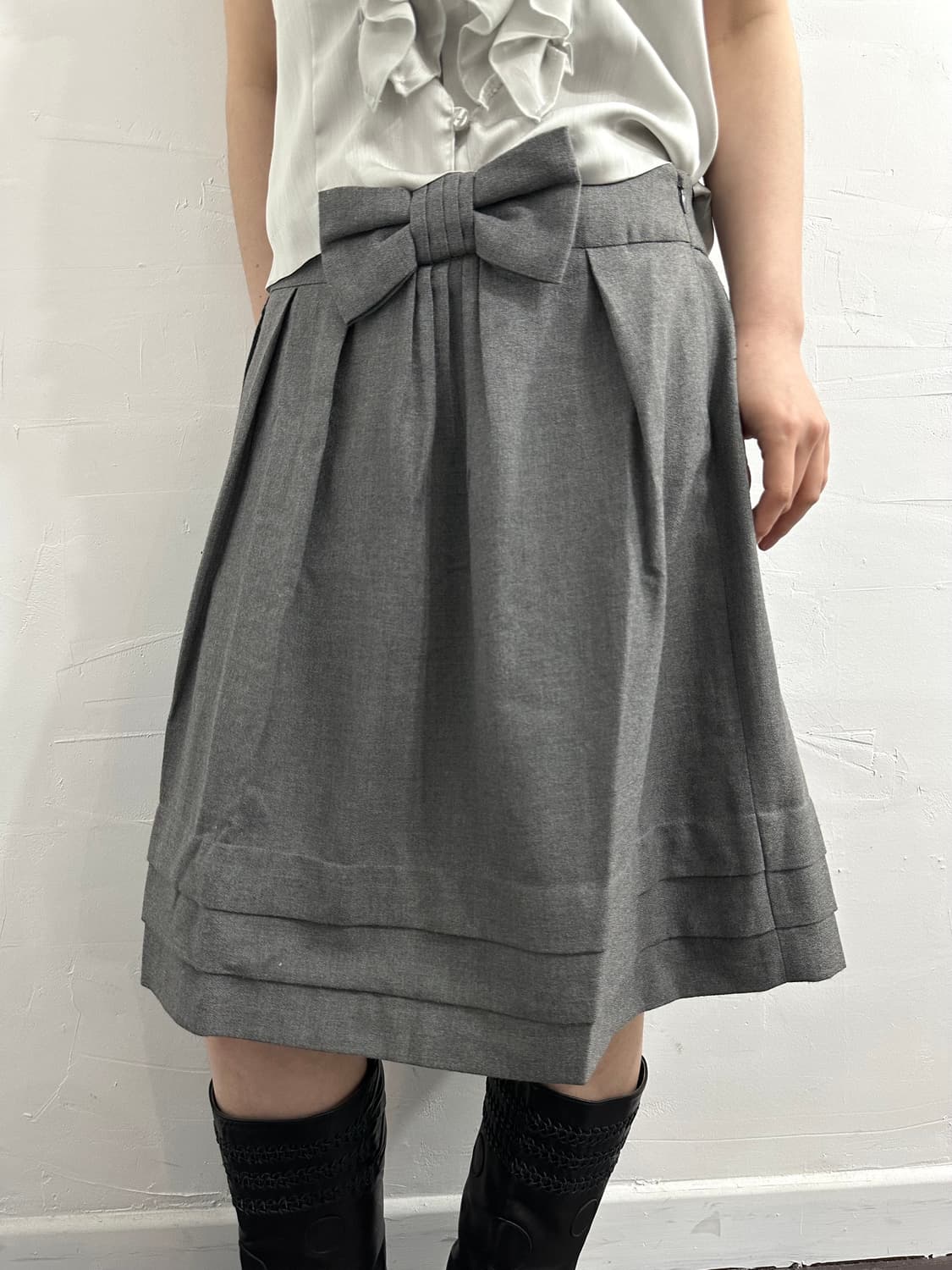 grove ribbon midi skirt 상품이미지1
