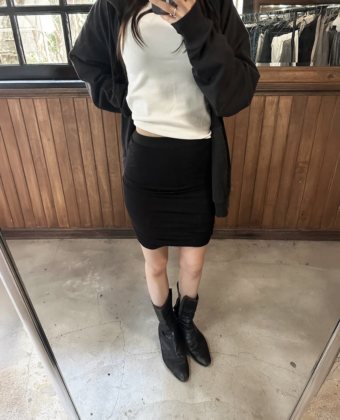 T BY ALEXANDER WANG draped skirt 상품이미지2